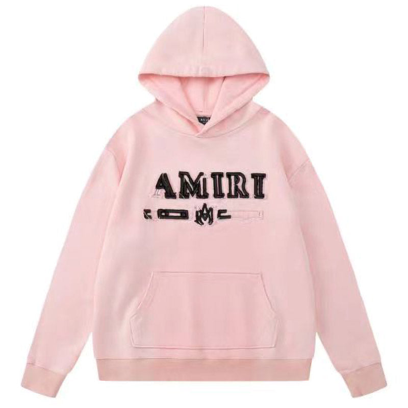 AMIRI Logo-Appliquéd Distressed Cotton-Jersey Hoodie
