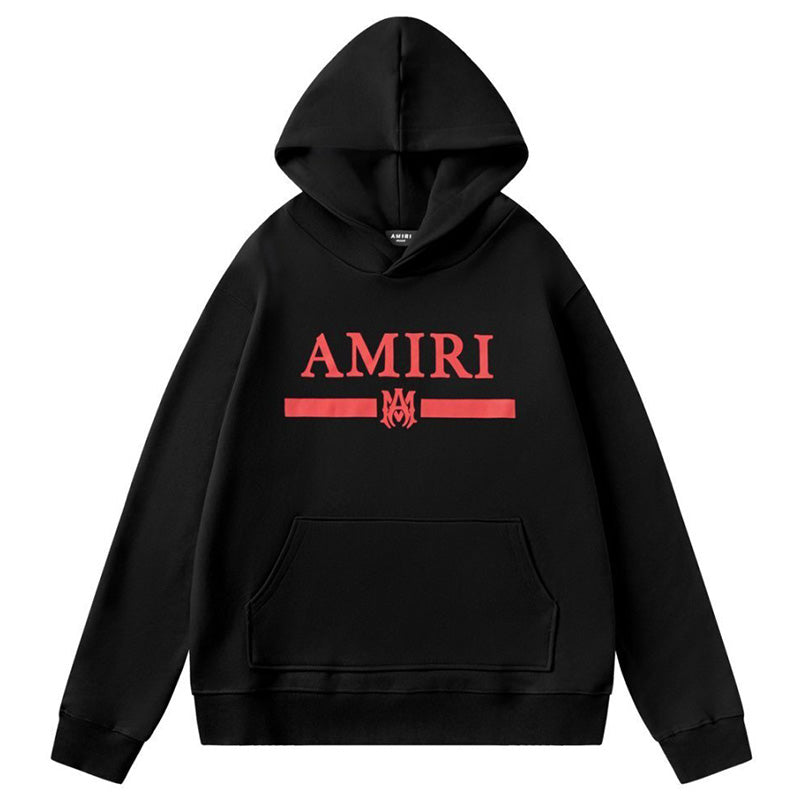 AMIRI MA Bar Logo Embroidered Hoodie
