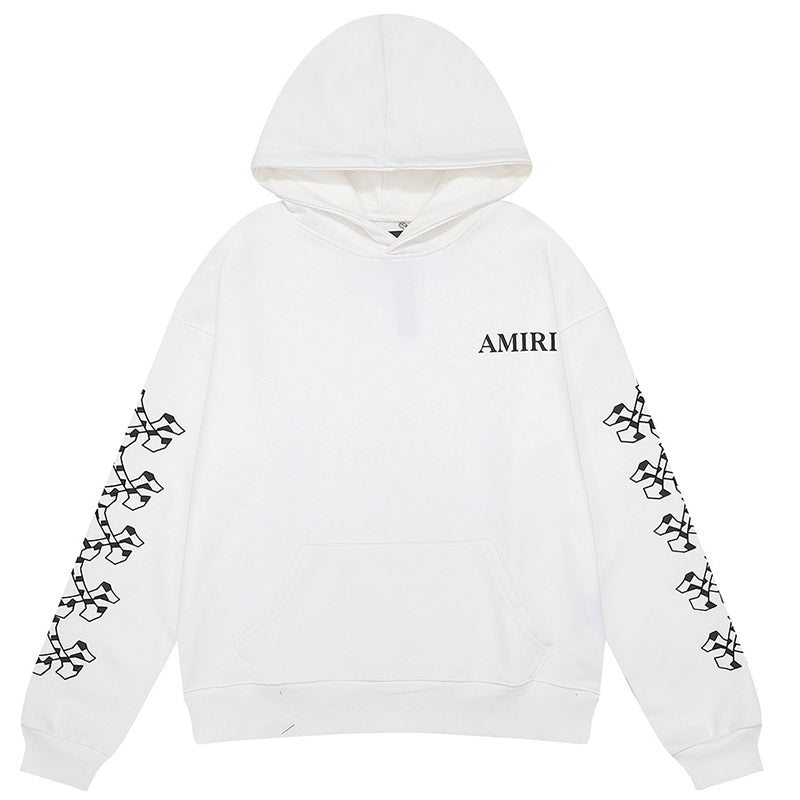 AMIRI Checkered Bones Cotton Hoodie