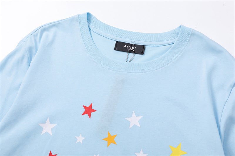 AMIRI Men's T-Shirt | Black, White & Blue