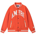 AMIRI Logo-Appliquéd Padded Shell Bomber Jacket – Orange & Black