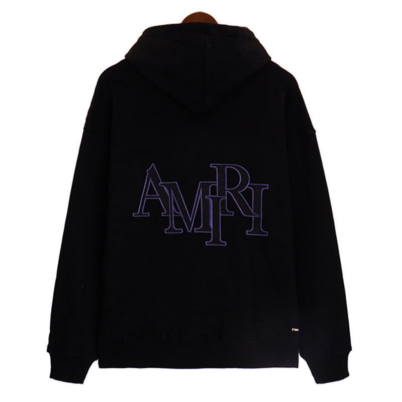 AMIRI Logo-Embroidered Cotton-Jersey Hoodie