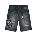 AMIRI Denim Shorts MR-AM605 | Slim Fit Destroyed Denim