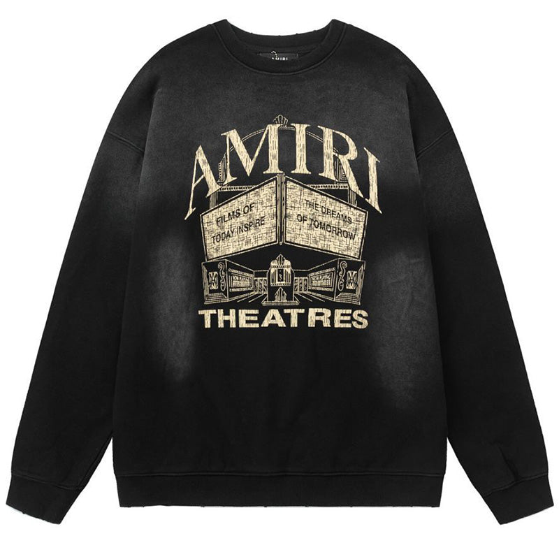 AMIRI Theatres Vintage Cotton Sweatshirt