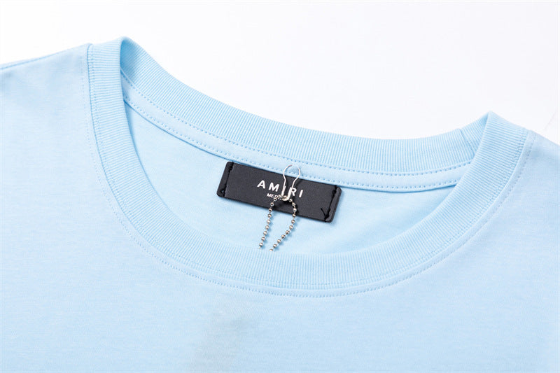 AMIRI Men's T-Shirt | Black, White & Blue