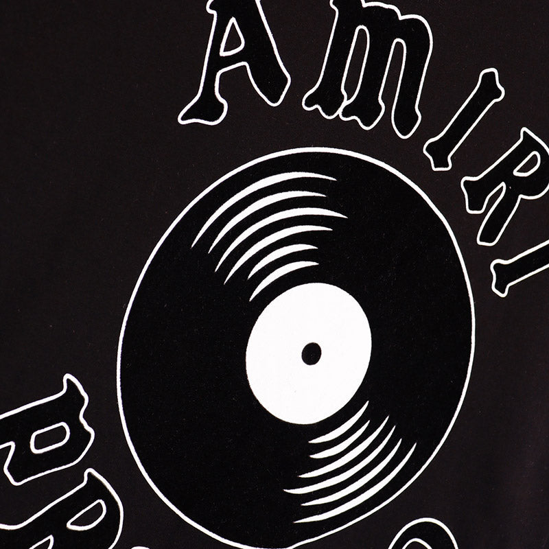 AMIRI Preemo Record Logo Print Cotton Jersey T-Shirt