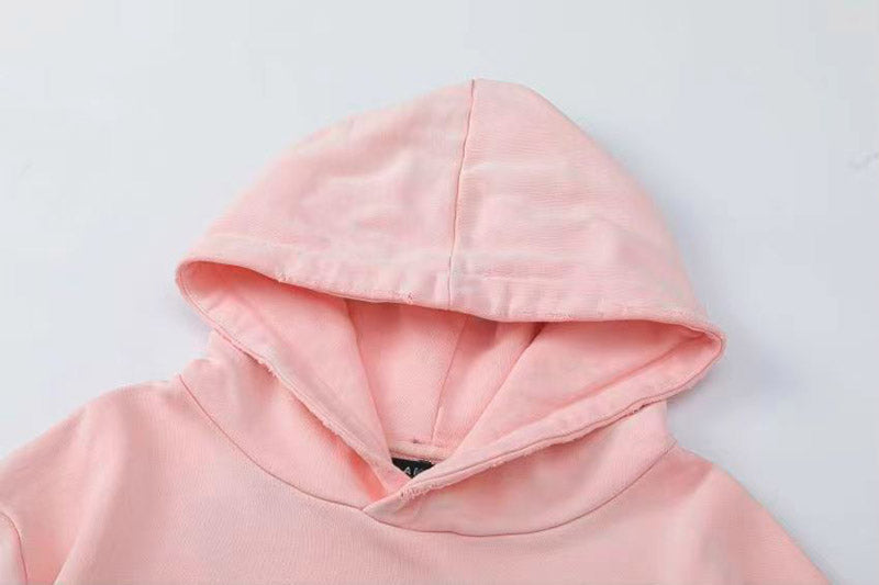 AMIRI Logo-Appliquéd Distressed Cotton-Jersey Hoodie