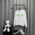 AMIRI Floral & Letter Logo Print Crewneck Sweatshirt