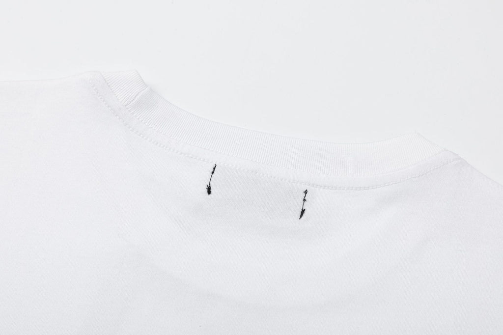 AMIRI Logo-Print Cotton Jersey T-Shirt | Black, White & Black Blue