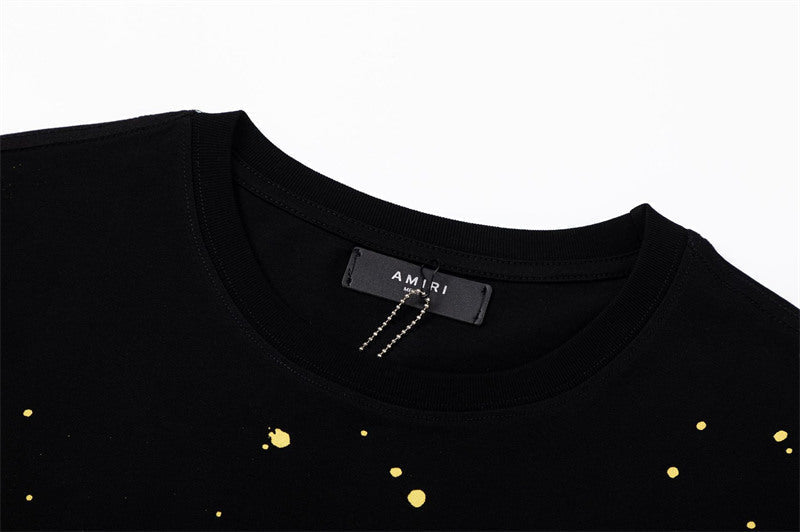 AMIRI Graphic Cotton T-Shirt in Black