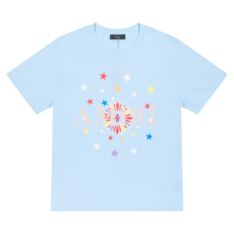 AMIRI Men's T-Shirt | Black, White & Blue