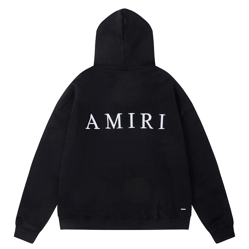 AMIRI Logo Print Cotton Hoodie