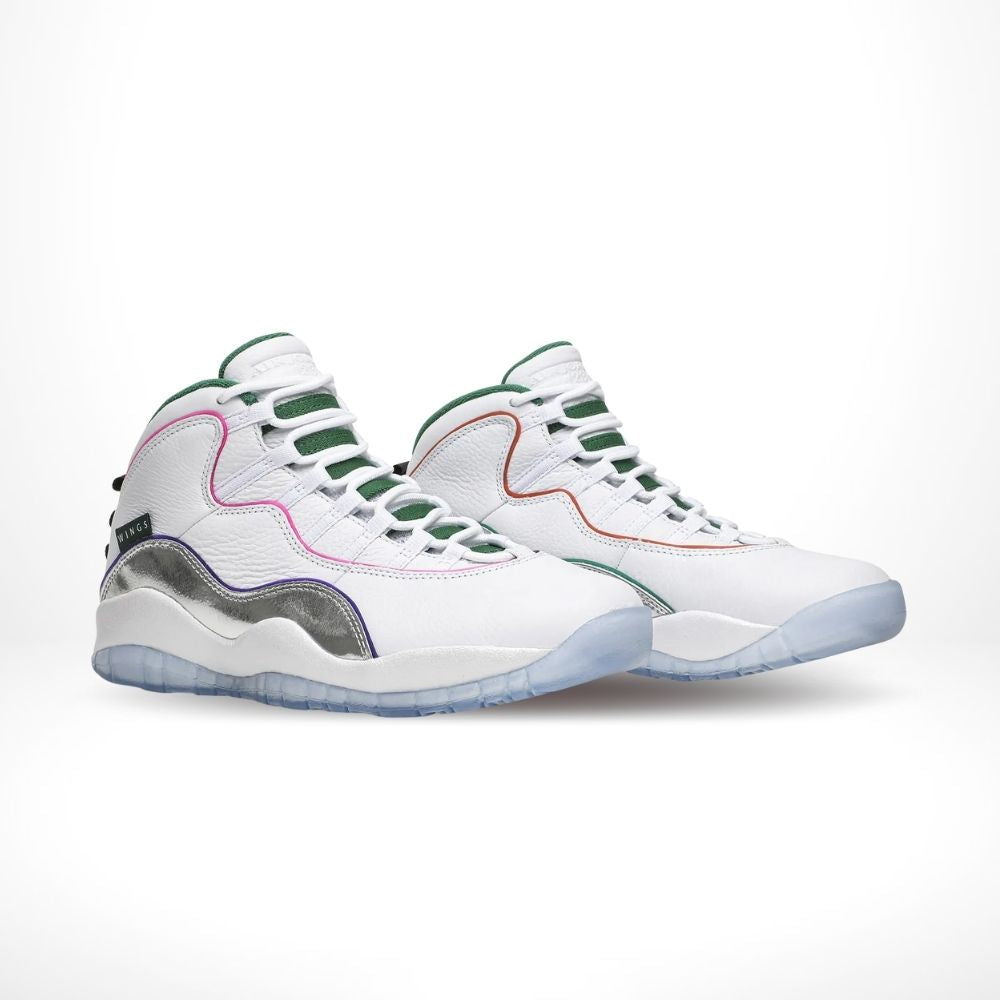 Air Jordan 10 Retro Wings White Chrome