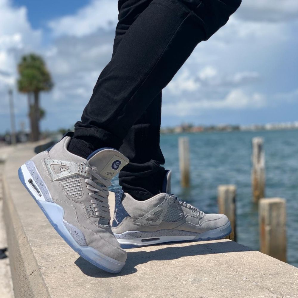 Air Jordan 4 Retro Georgetown Grey PE