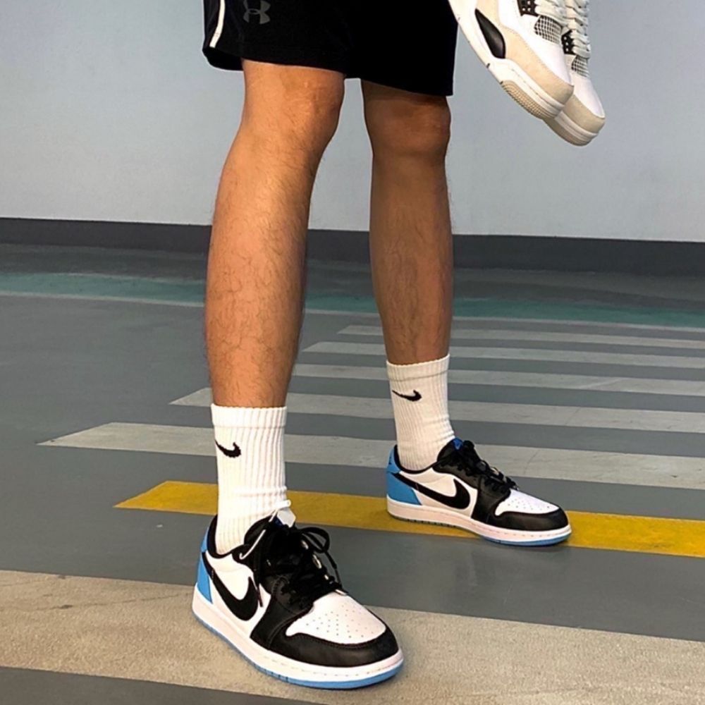 Air Jordan 1 Retro Low OG UNC Black Power Blue