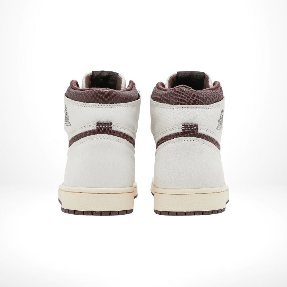 Air Jordan 1 High OG X A Ma Maniére Airness Sail Burgundy Red