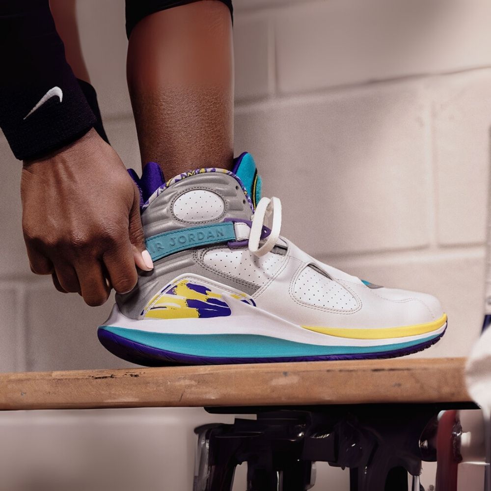 Air Jordan 8 Retro White Aqua Blue