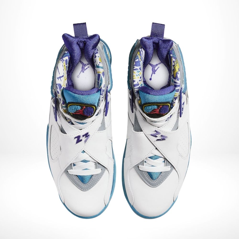 Air Jordan 8 Retro White Aqua Blue