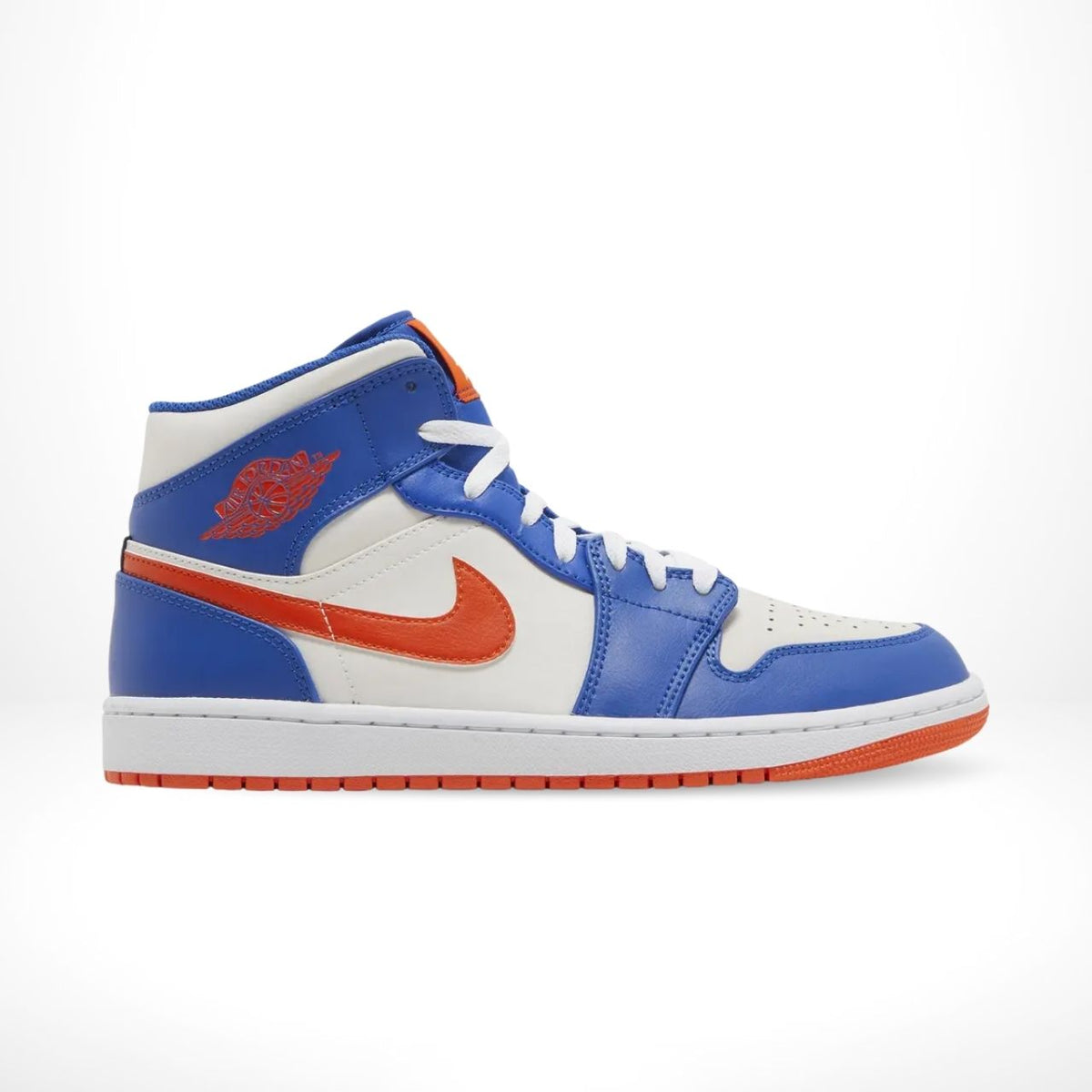 Air Jordan 1 Mid Knicks Game Royal Orange