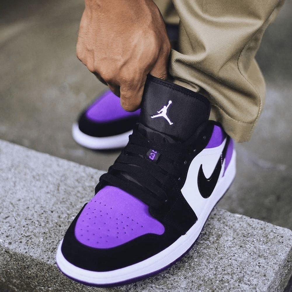 Air Jordan 1 Low Court Purple Black