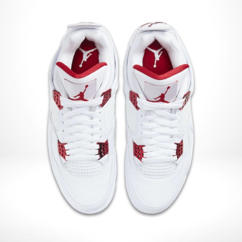 Air Jordan 4 Metallic Pack White Red