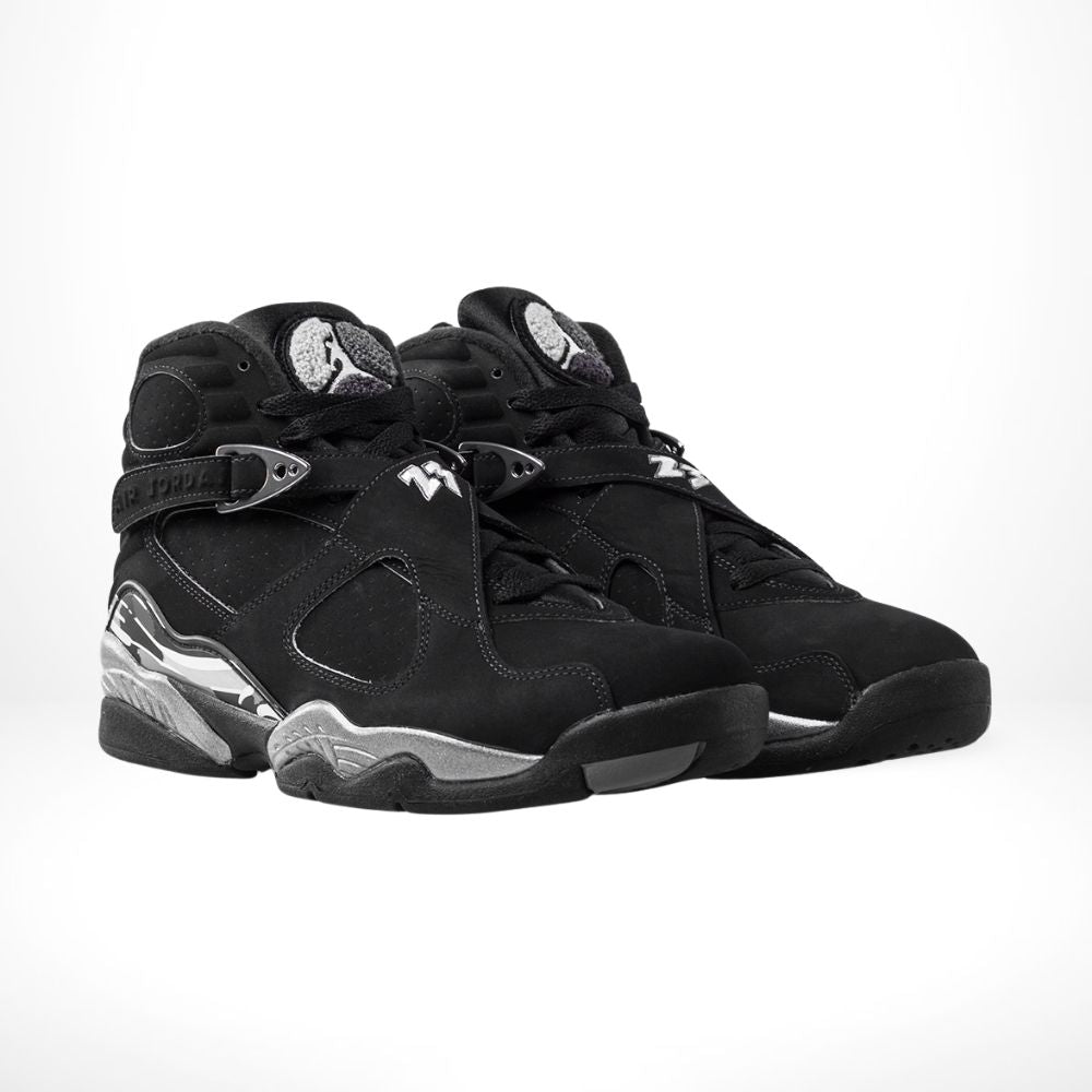 Air Jordan 8 Retro Chrome Triple Black 2015