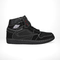 Air Jordan 1 High x Travis Scott Black Phantom