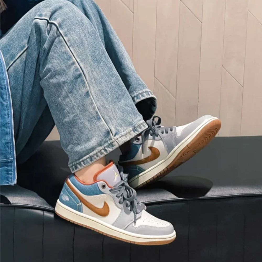 Air Jordan 1 Low Denim Phantom Grey