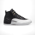 Air Jordan 12 Retro Playoff Black White 2022