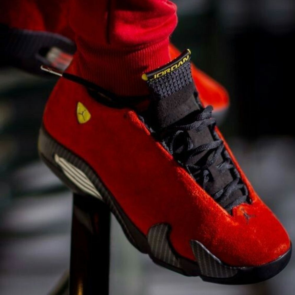 Air Jordan 14 Retro Ferrari Challenge Red Black