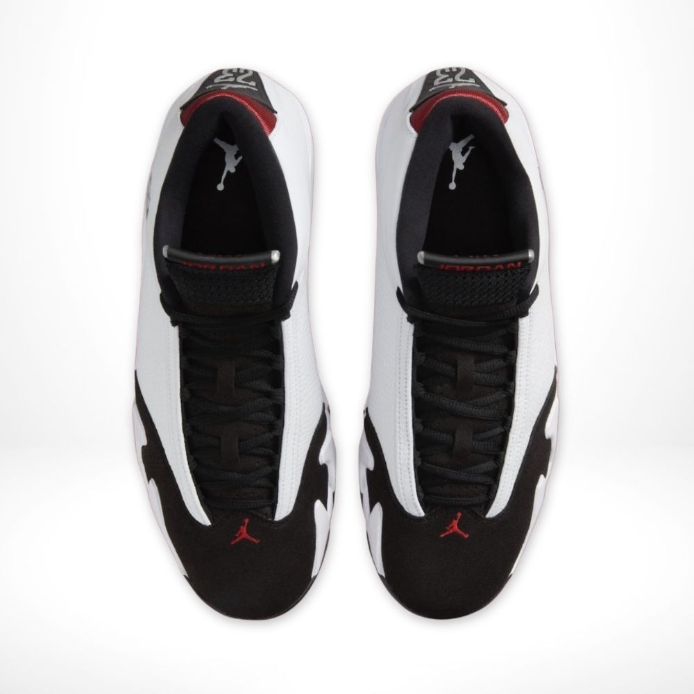 Air Jordan 14 OG Black Toe White Black Varsity Red