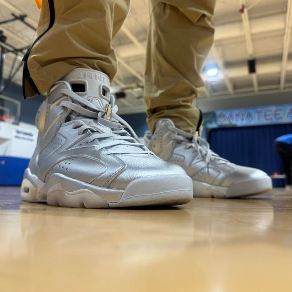Air Jordan 6 Retro x Paris Saint Germain Silver