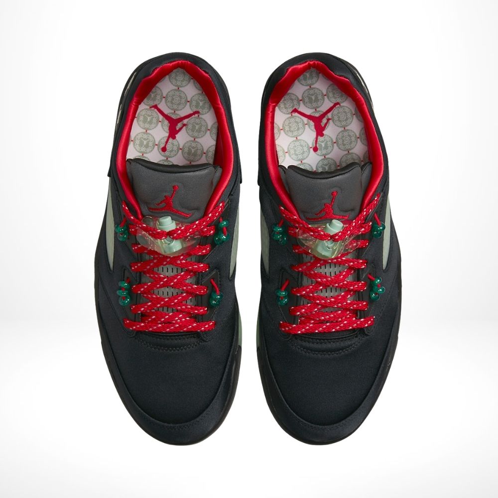 Air Jordan 5 Retro Low x CLOT Jade Black