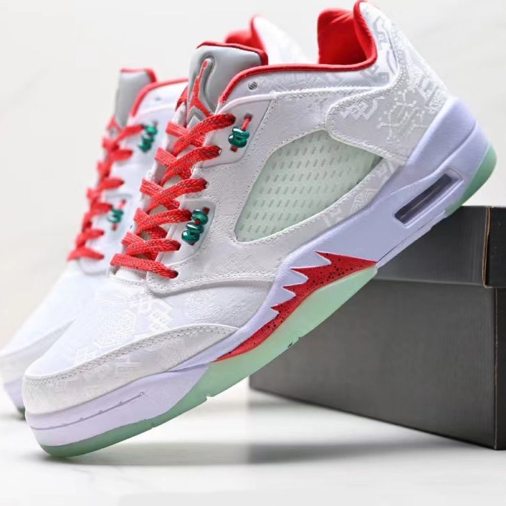 Air Jordan 5 Retro Low x CLOT White Silk 20th Anniversary