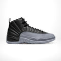 Air Jordan 12 Black Wolf Grey