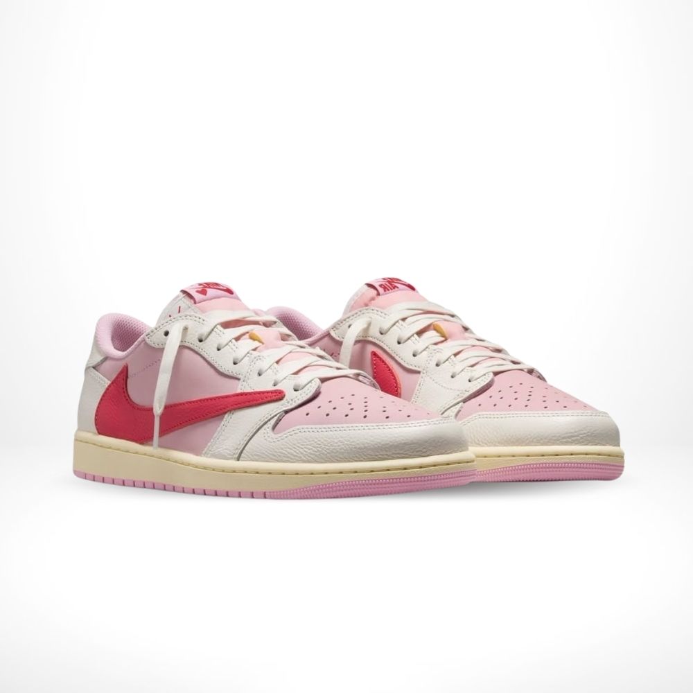 Air Jordan 1 Retro Low OG x Travis Scott Sail Tropical Pink