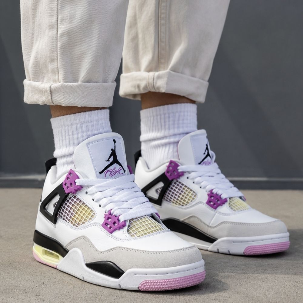 Air Jordan 4 Comic White Pink Custom