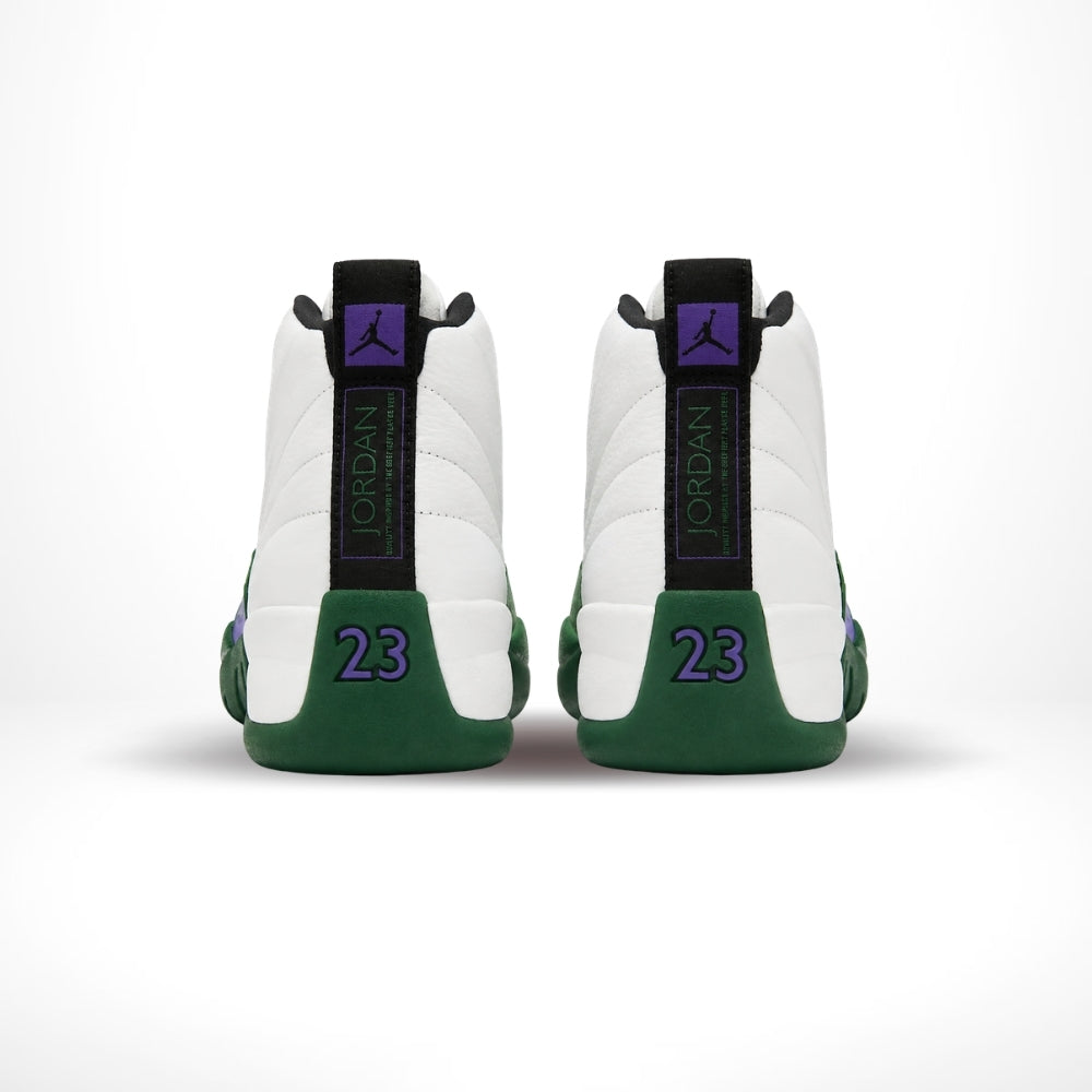Air Jordan 12 Bucks White Green