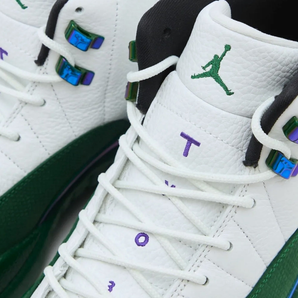 Air Jordan 12 Bucks White Green