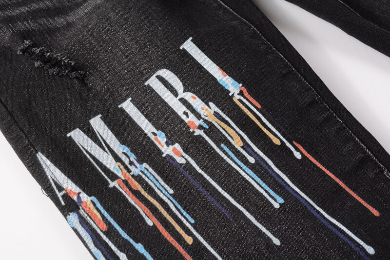 AMIRI Jeans #830 | Slim Fit Distressed Denim