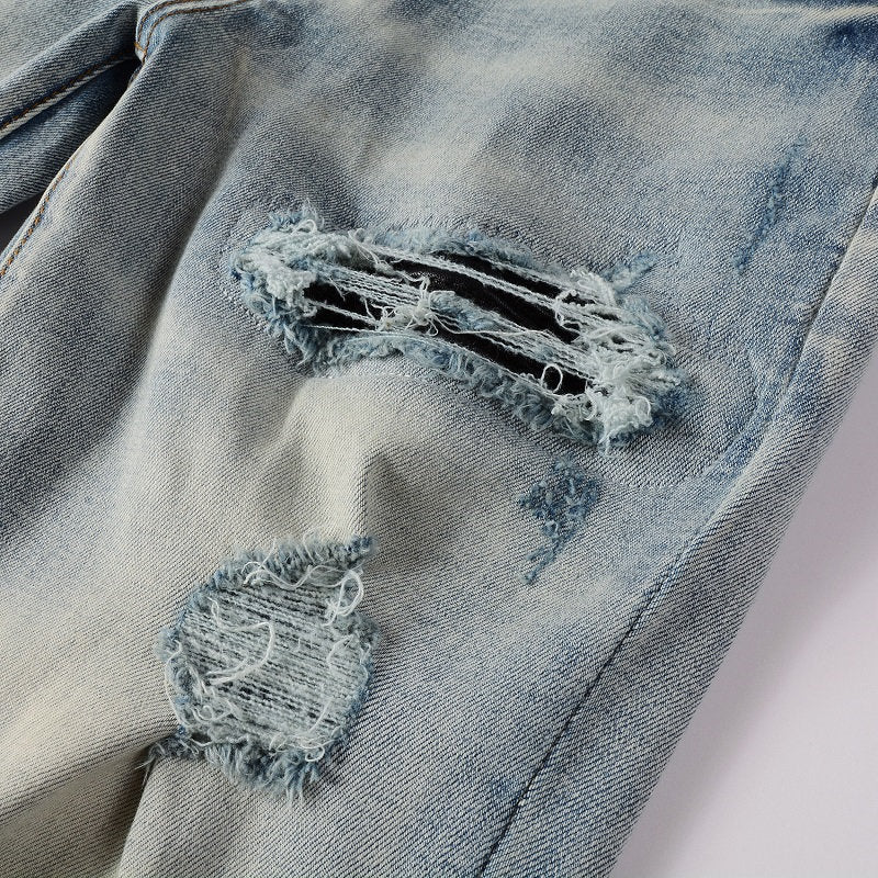 AMIRI Jeans #6848 – Slim Fit Distressed Denim