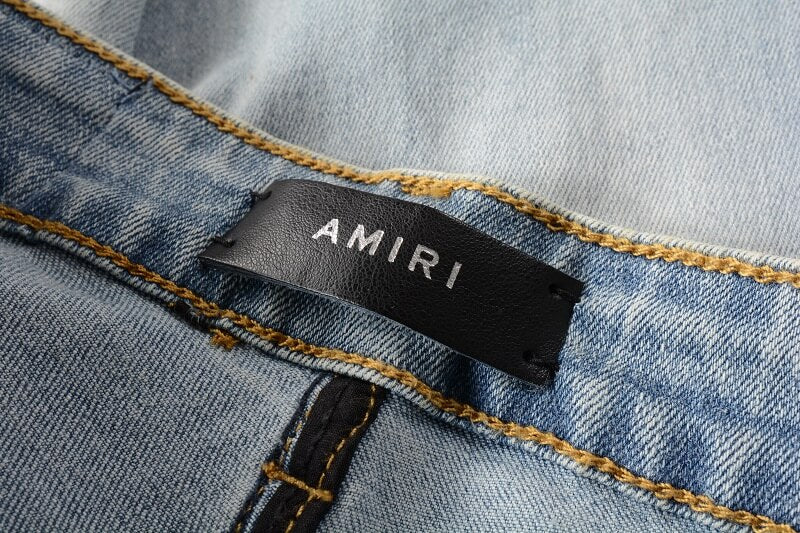 AMIRI Jeans #808 | Slim Fit Distressed Denim