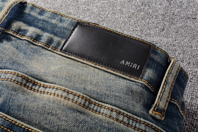 AMIRI Slim Fit Distressed Jeans #684
