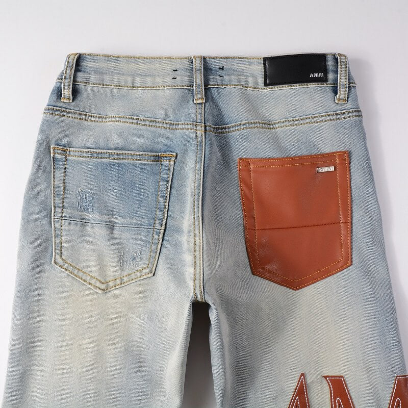 AMIRI Jeans #840 – Slim Fit Distressed Denim