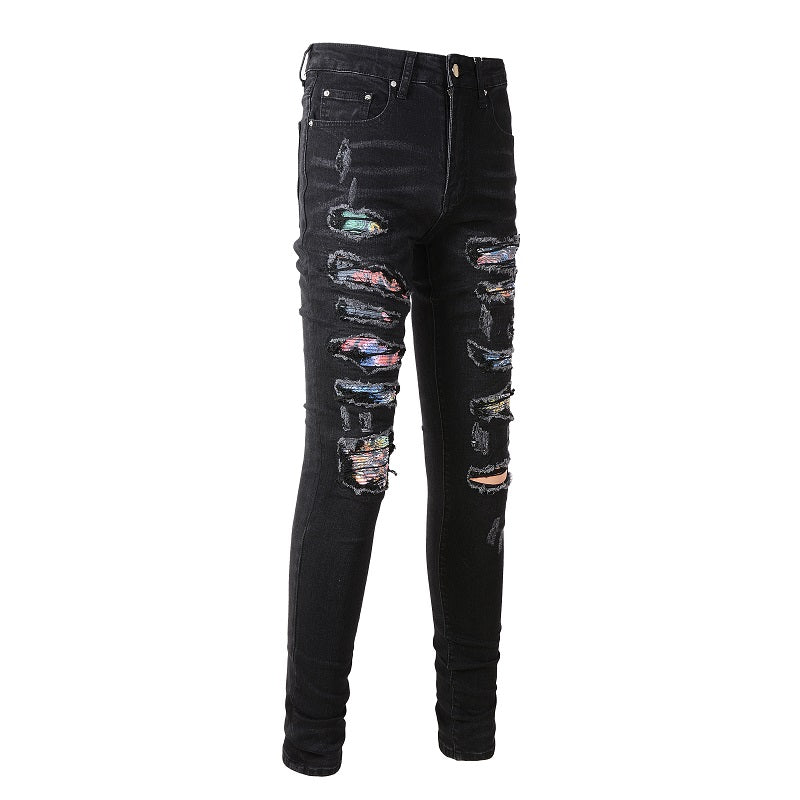 AMIRI Jeans #875 – Slim Fit Distressed Denim