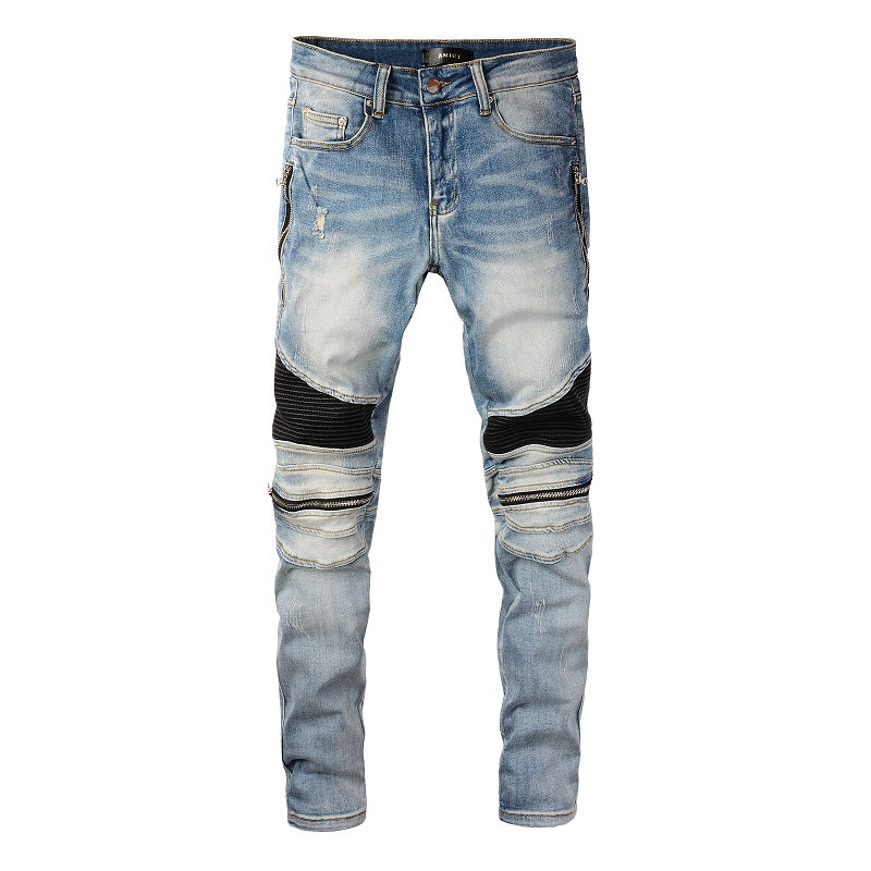 AMIRI Jeans #606 – Slim Fit Distressed Denim