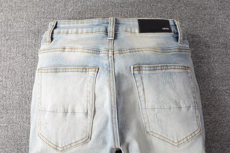 AMIRI Jeans #808 | Slim Fit Distressed Denim