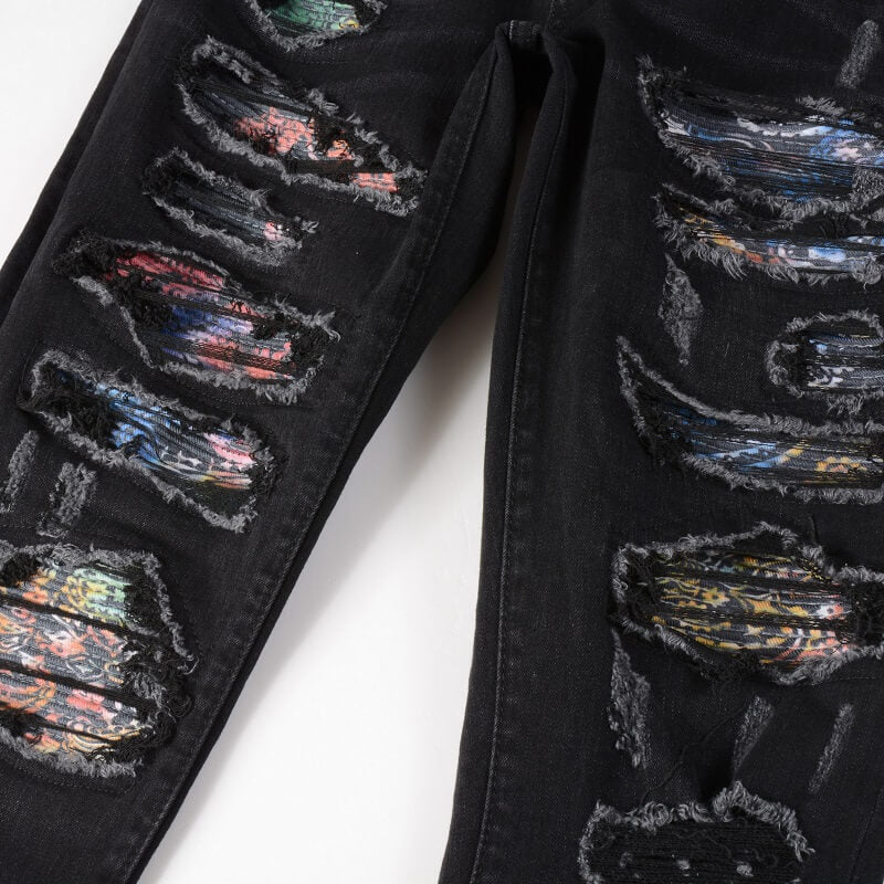 AMIRI Jeans #875 – Slim Fit Distressed Denim