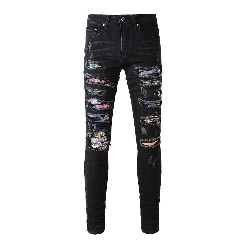 AMIRI Jeans #875 – Slim Fit Distressed Denim