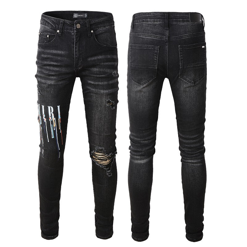 AMIRI Jeans #830 | Slim Fit Distressed Denim
